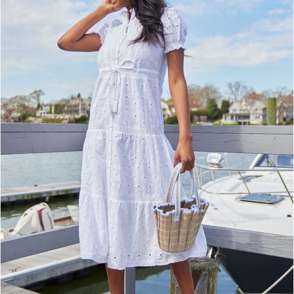 Sail Me Away Dress (White)